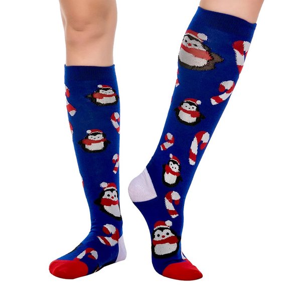 Holiday Penguin Socks - Picture 1 of 1